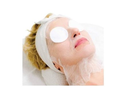 Gasa facial con orificio ojos y boca - Dermocel
