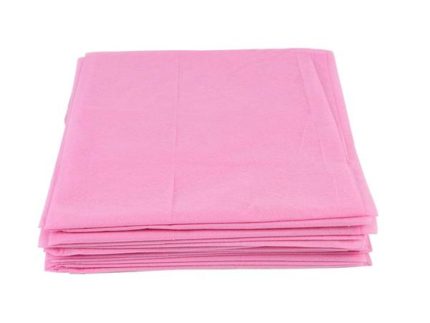 Sábana desechable Rosa ajustable 80x210cm, caja de 5 unidades - Dermocel