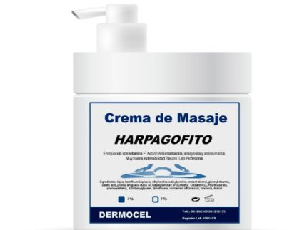 Crema para masajes profesionales con Harpagofito - Dermocel