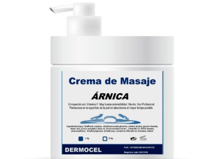 Crema para Masajes profesionales con Árnica - Dermocel