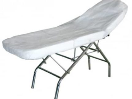 Sábana cubrecamillas desechable plastificada ajustable - Dermocel