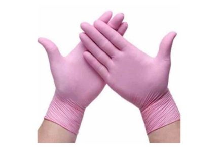 Guantes de Nitrilo Rosa - Dermocel