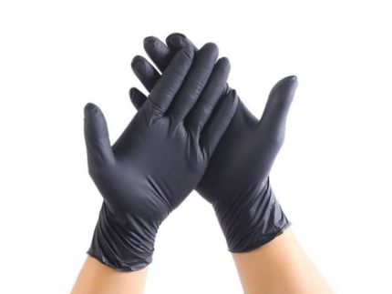 Guante de Látex Negro sin polvo - Dermocel