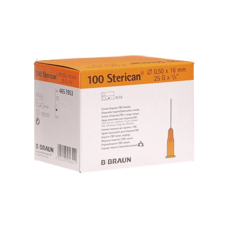 Aguja Hipodérmica Braun de 0,50x25 - Dermocel Aguja Hipodérmica Braun de 0,50x25 - Dermocel